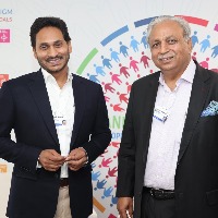 Tech Mahindra Chairman CEO CP Gurnani met CM Jagan in Davos