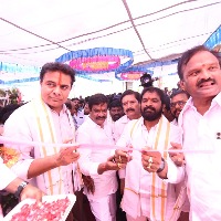 ktr alleges bjp government on water projects in palamur district