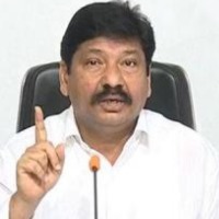 Minister Jogi Ramesh escapes from road accident