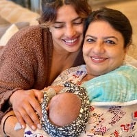 Priyanka shares glimpse of daughter Malti cradled in mother Madhu's arms
