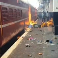 Protest against Agnipath continues at violence-hit Secunderabad station