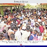 This is the rush to get an admission into a government school in Siddipet town