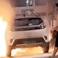 Tata Nexon EV catches fire in Mumbai