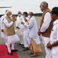 PM Modi reaches Hyderabad to attend BJP national executive