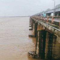 River Godavari is full of flood water