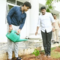 Himanshu Rao Kalvakuntla plant a sapling on his birth day