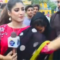 woman jouralist slaps child in live reporting
