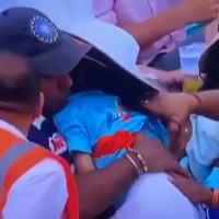 Rohit Sharmas six hits girl in the stands