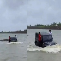 After viral video of driving car in Rajkot dam, Gujarat Police arrests youth