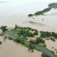 Tension during Telangana BJP MP's visit to flood-hit area