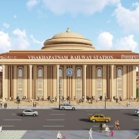bjp ap branch releases vizag and nellora railway stations new designs