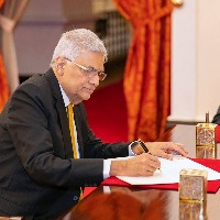 Ranil Wickremesinghe takes oath as the President of Sri Lanka