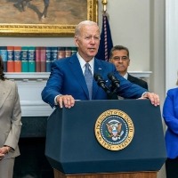 Biden makes first in-person appearance after Covid-19 isolation