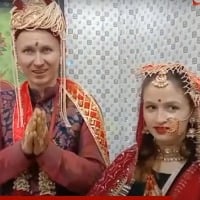 Russian man marries ukrainian woman in india