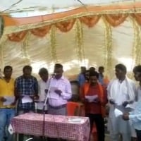 Husbands takes oath as their wives won in Panchayat elections