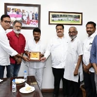 Telangana minister Talasani held meeting with film chambers representatives 