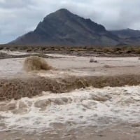 Death Valley witnessed rainfall and flash floods