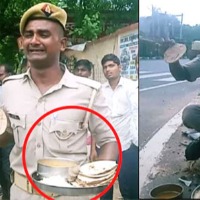 UP constable complaint on food quality 