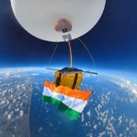Indian flag unfurled 30 kilometres above the planet by Space Kidz India