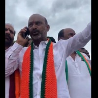 Bandi Sanjay furious phone call to DGP Mahendar Reddy