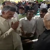 Chandrababu and other TDP leaders attends At Home in Raj Bhavan