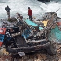 Bus carrying 39 security force personnel falls into riverbed in jammu and kashmir