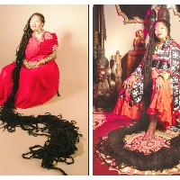 Asha mandela the woman with worlds longest dreadlocks hair