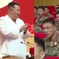 North Korean military medics weep at Kim Jong uns praise 