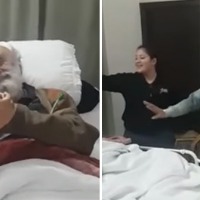 Family dances to popular Punjabi song to cheer up ailing grandfather Viral video