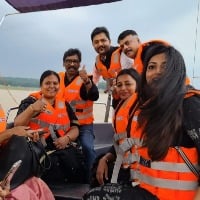 Amid political storm in Jharkhand CM Hemant Soren takes boat ride with MLAs