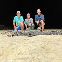 Two brothers catch over 10 feet long alligator it could be 100 years old