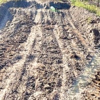Penumaka Farmer digged Road in Amravati