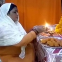 BJPs Muslim leader Ruby Khan brings home Ganpati for 7 days Maulana issues fatwa