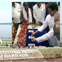 CM Jagan inaugurates MGR Sangam and Nellore barrages