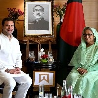 congress leader rahul gandhi meets bangladesh prime minister Sheikh Hasina