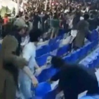 Afghanistan fans hits Pakistan fans