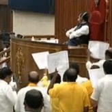 TDP MLAs walked into AP Assembly well