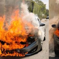 Noida Man sets Mercedes ablaze after owner fails to pay his dues