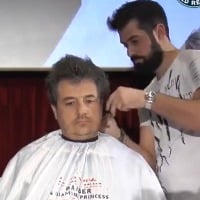 Greek hair dresser cuts hair in just 47 seconds