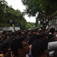 Chaos prevailed outside the Gymkhana ground of Secunderabad