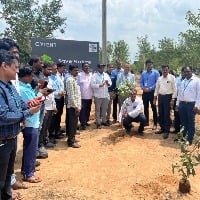 Cyient, in association with TSIIC, initiates an afforestation program In Warangal to reduce carbon footprint.
