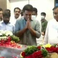 KTR pays tributes to Indira Devi