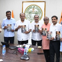 Chief Secretary Somesh Kumar releases book on Telangana History Culture and Movements