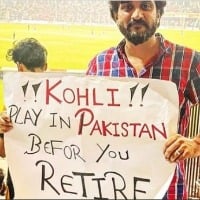Virat Kohli please play in Pakistan PAK fans poster goes viral