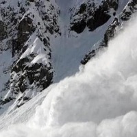 huge avalanche strikes base camp of Mount Manaslu in Nepal
