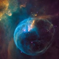 Nasa shares mesmerising pic of bubble nebula