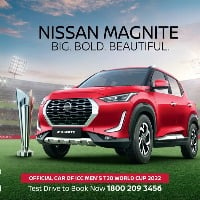 Nissan Magnite is the official car of ICC Men’s T20 World Cup 2022