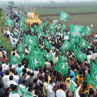 AP DGP Press meet in Amaravati on Farmers foot march
