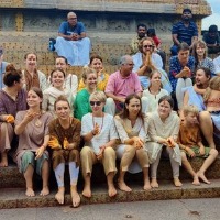 Russians visits Srikalahasti temple