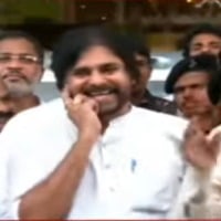 Pawan Kalyan laughs while Chandrababu speach